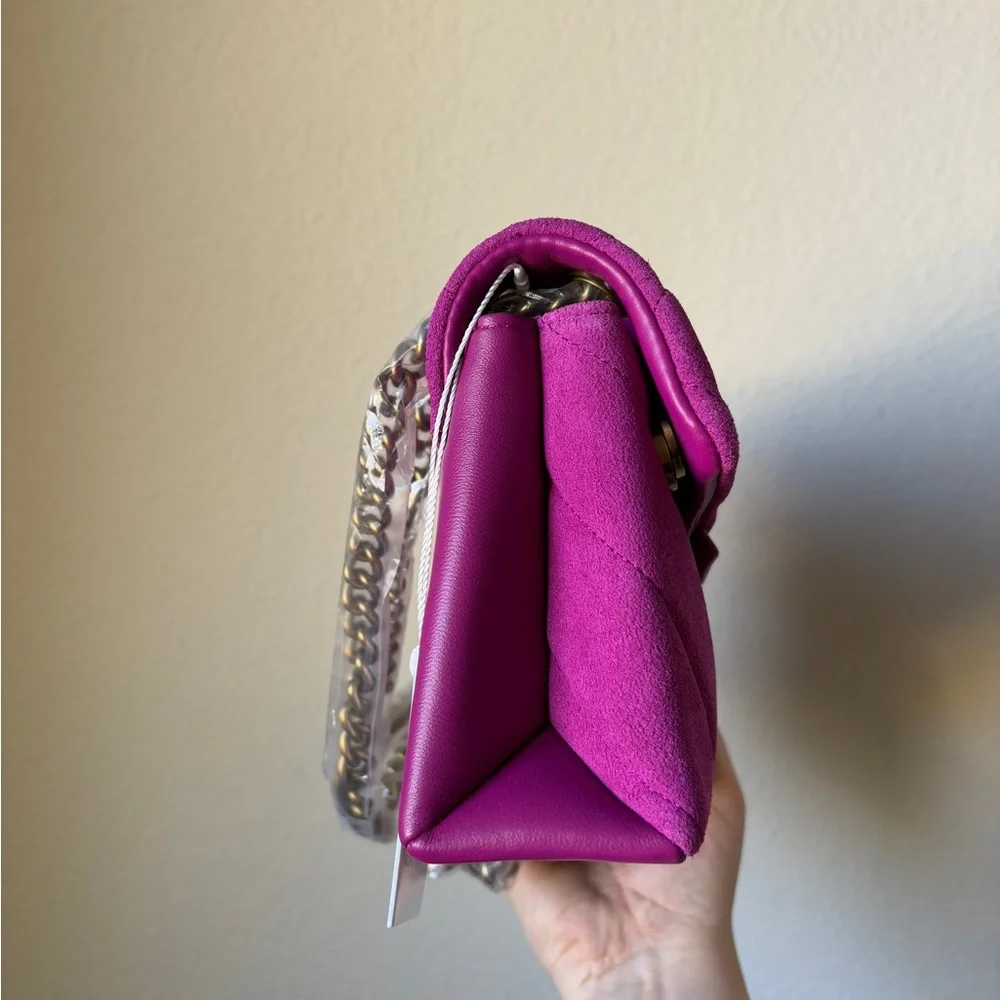 Kurt Geiger London mini Kensington pink leather bag